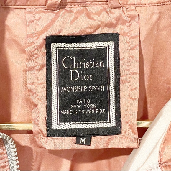 Christian Dior Monsieur Sport Size Medium Pink Nylon Windbreaker Jacket - Picture 3 of 7